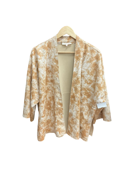 Jacket Other By Solitaire In Brown & Cream, Size: L