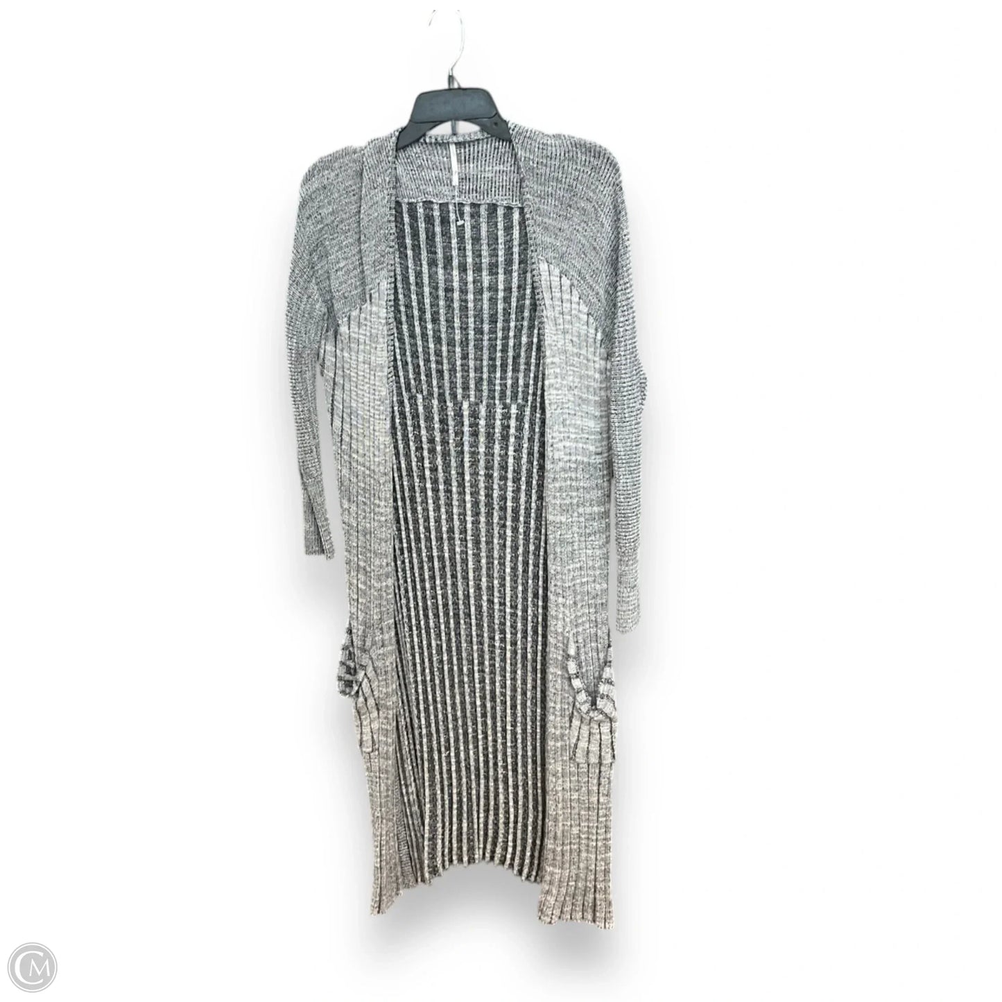 Sweater Cardigan By Free People In Grey, Size: S