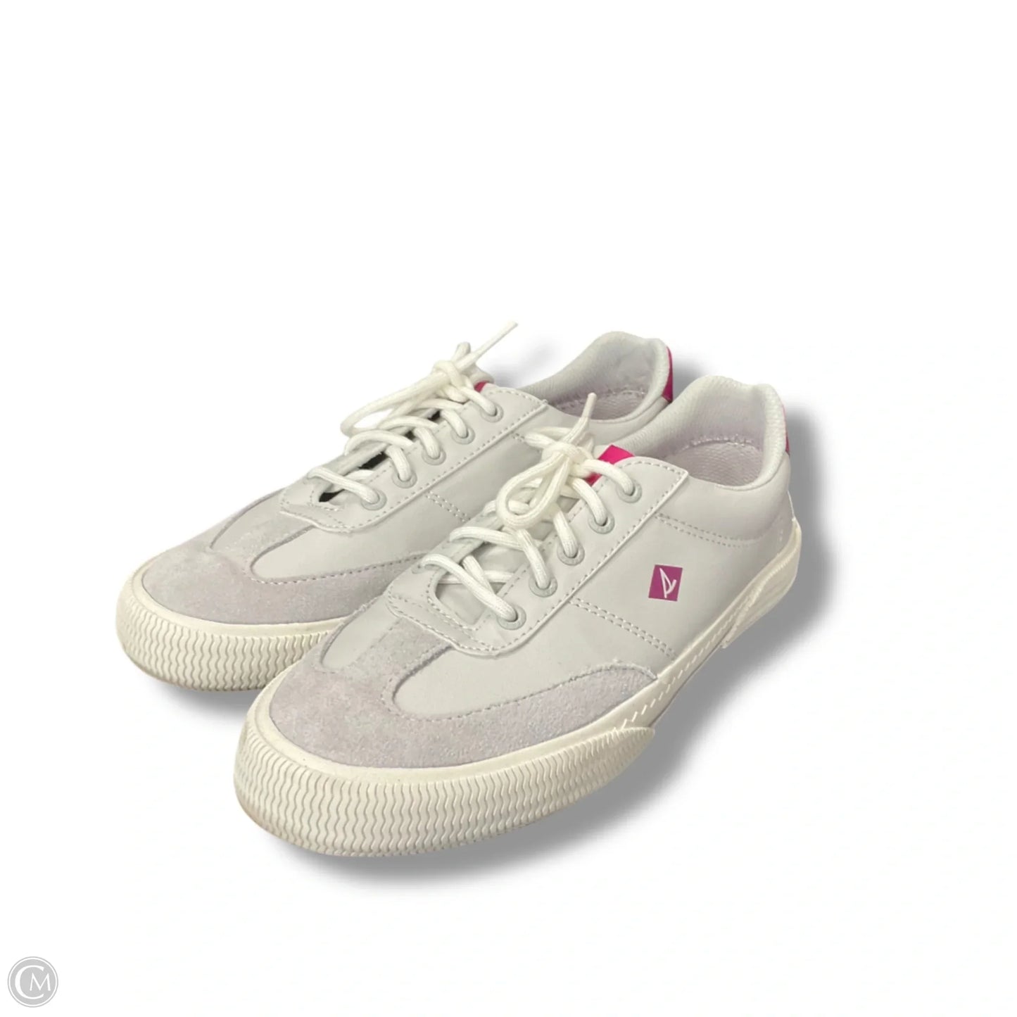 Shoes Flats By Sperry In Grey & Pink, Size: 6