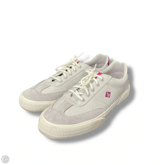 Shoes Flats By Sperry In Grey & Pink, Size: 6