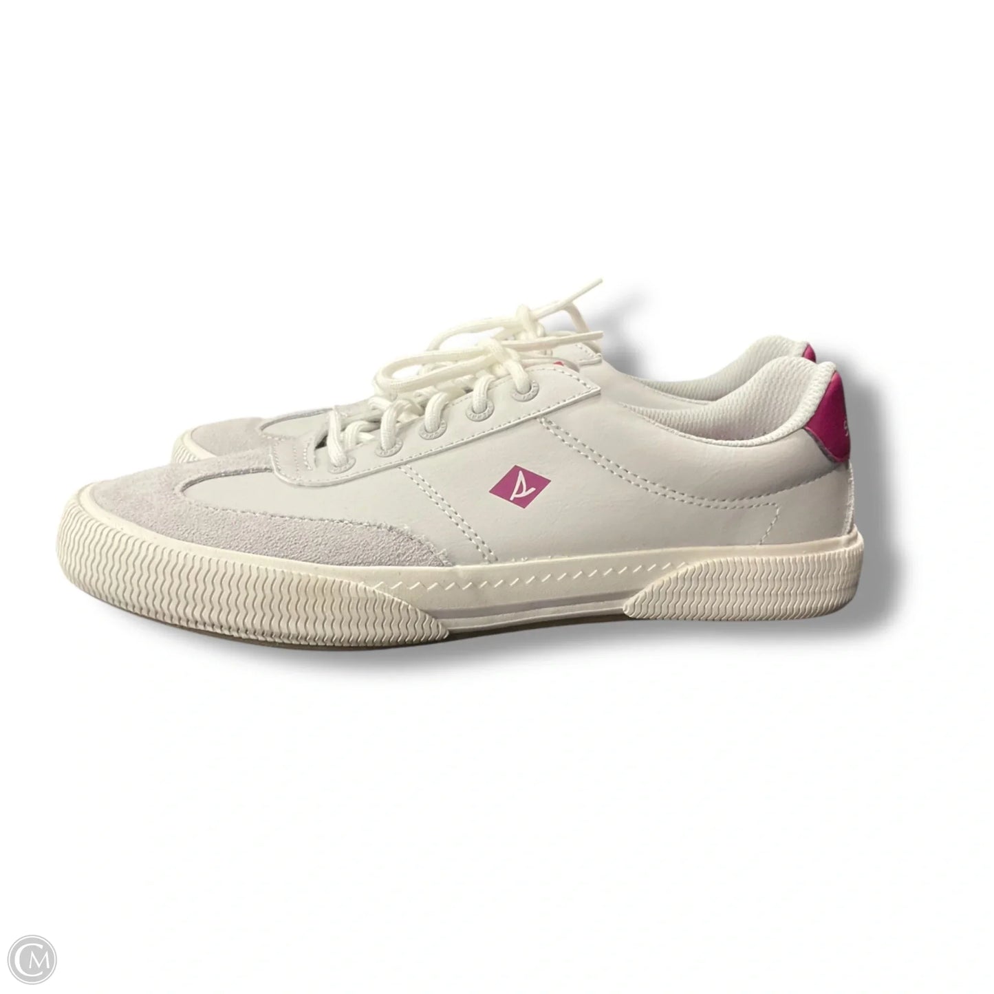 Shoes Flats By Sperry In Grey & Pink, Size: 6
