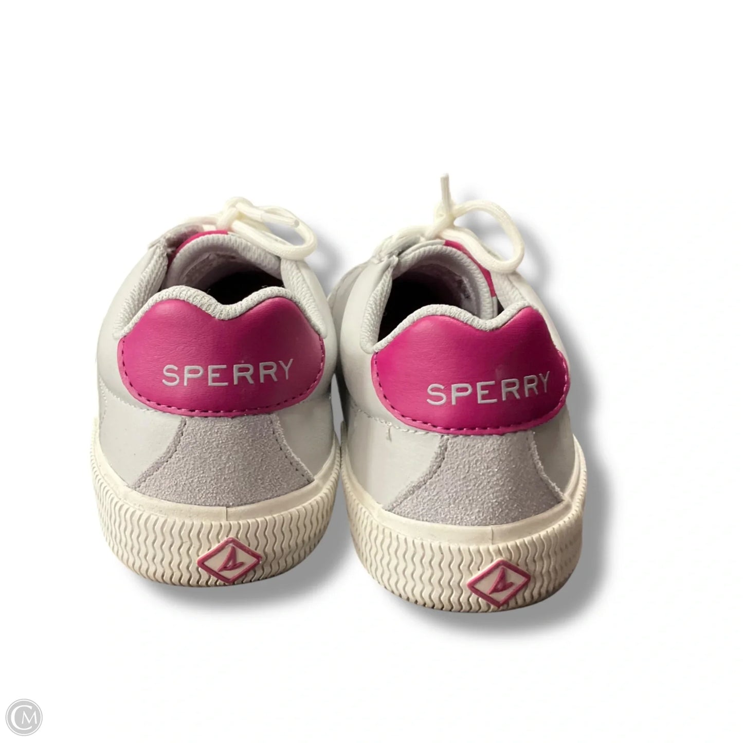 Shoes Flats By Sperry In Grey & Pink, Size: 6
