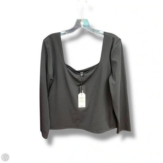 Top Long Sleeve By Express In Black, Size: Xl