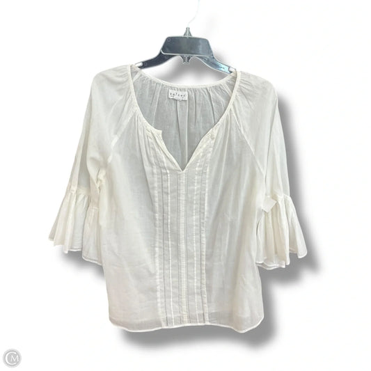 Top 3/4 Sleeve By Velvet In Cream, Size: L