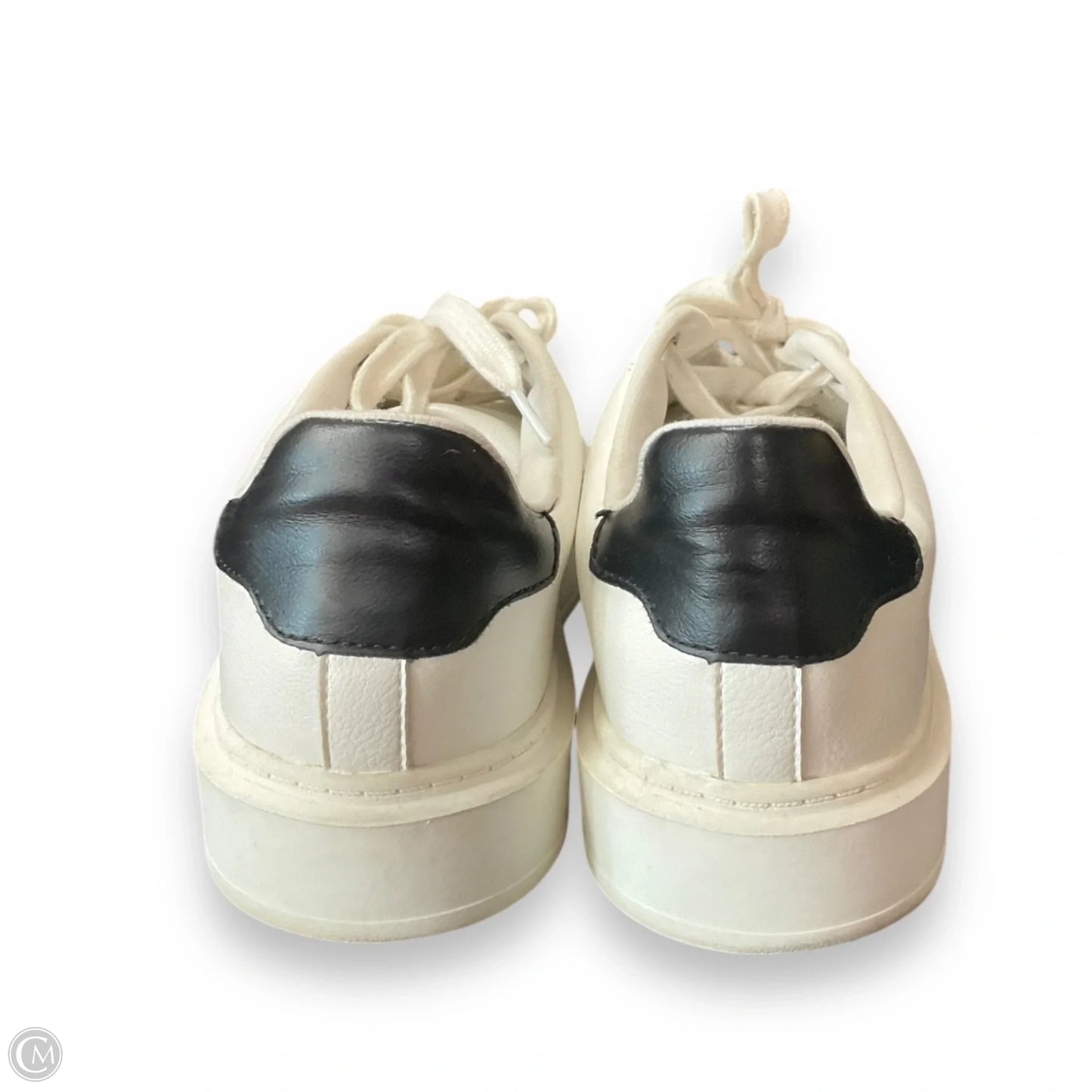 Shoes Sneakers By Steve Madden In Black & White, Size: 9.5