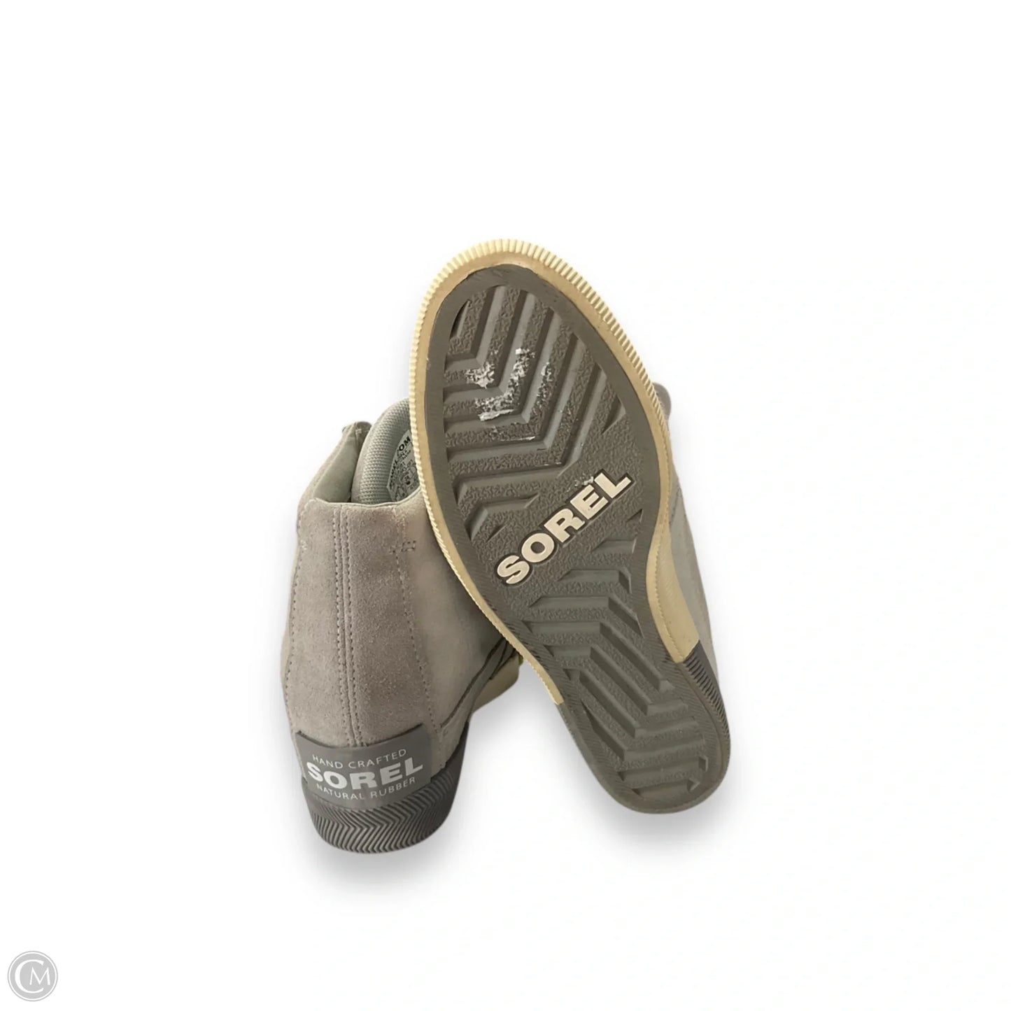 Shoes Heels Wedge By Sorel In Grey, Size: 7