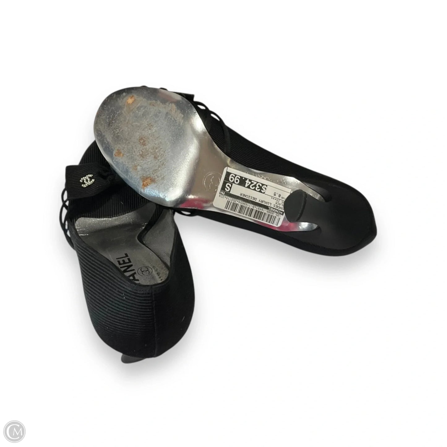 Shoes Luxury Designer By Chanel In Black, Size: 8.5