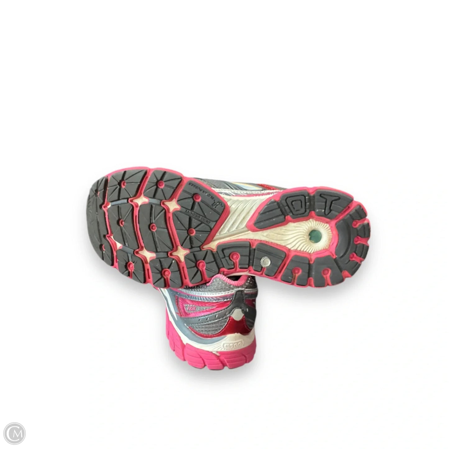 Shoes Athletic By Brooks In Grey & Pink, Size: 8.5
