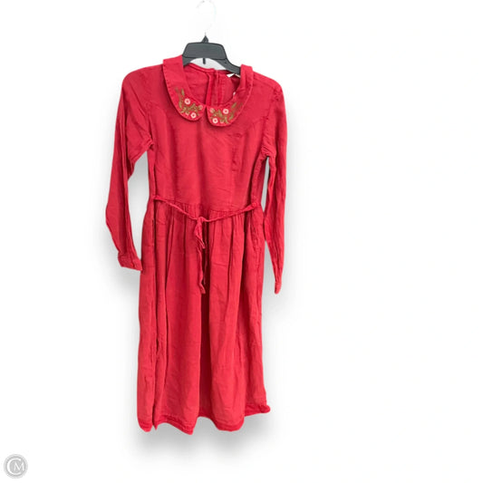 Dress Casual Midi By April Cornell In Red, Size: Xxs