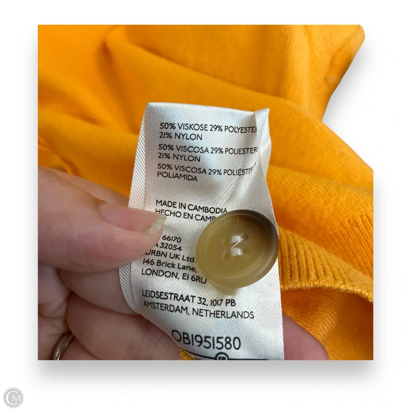 Cardigan By Maeve In Yellow, Size: Xs