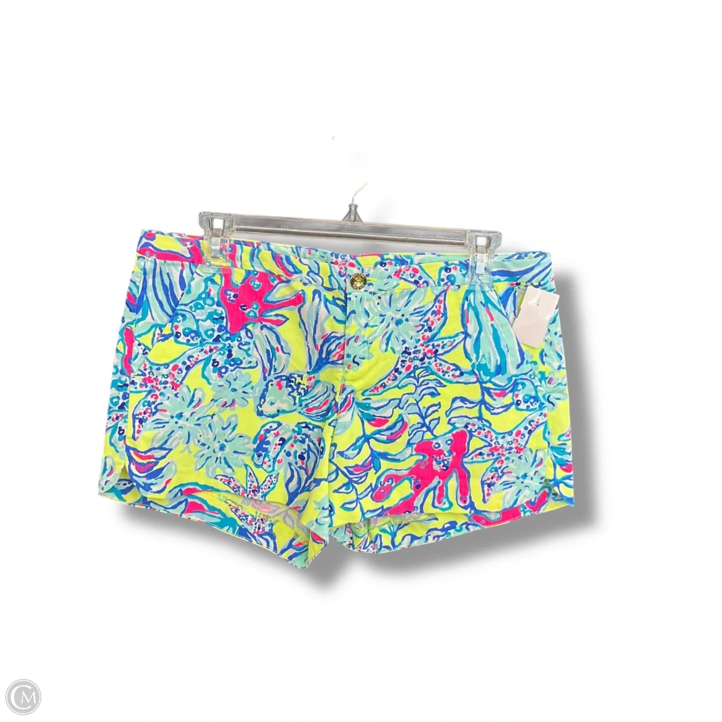 Shorts Designer By Lilly Pulitzer In Green & Pink, Size: 4