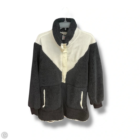 Athletic Top Long Sleeve Collar By Free People In Black & White, Size: Xs
