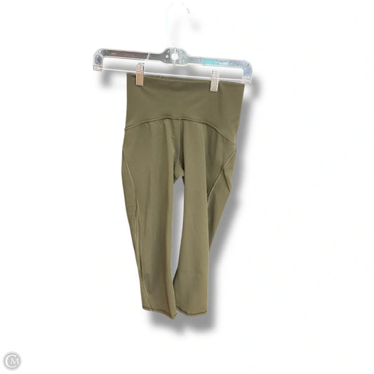 Athletic Capris By Lululemon In Green, Size: 2