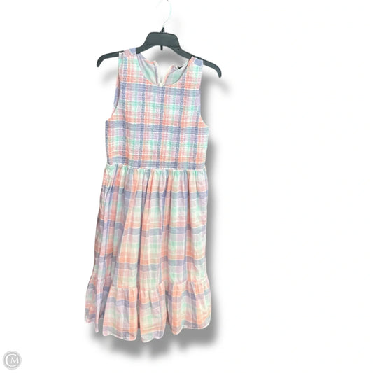 Dress Casual Maxi By J. Crew In Plaid Pattern, Size: L