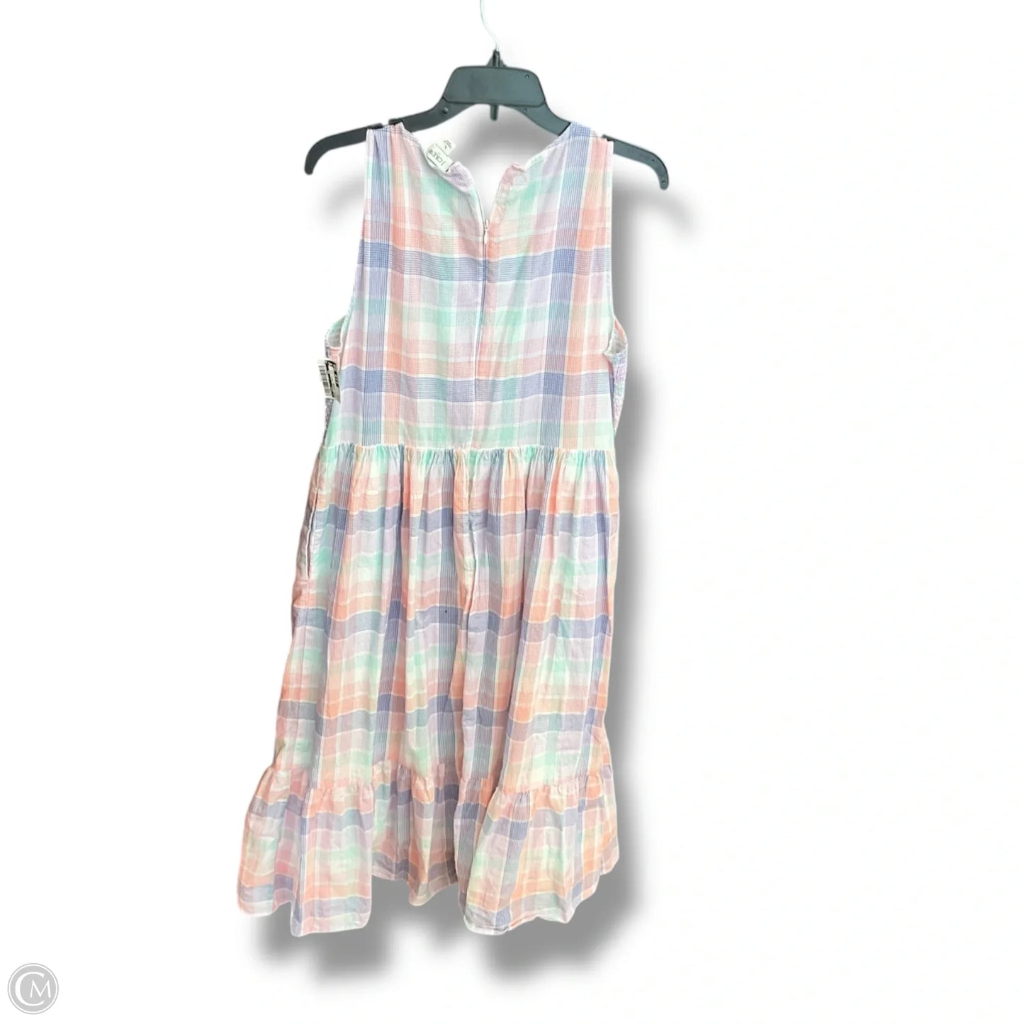 Dress Casual Maxi By J. Crew In Plaid Pattern, Size: L