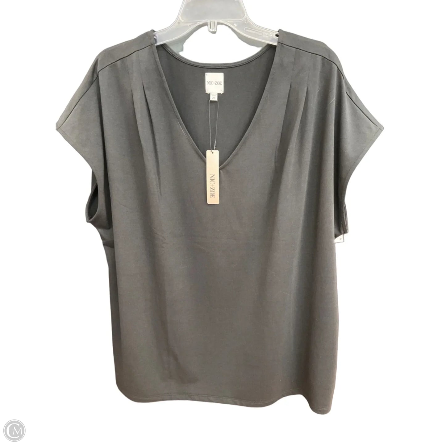 Top Sleeveless By Nic + Zoe In Black, Size: 2x