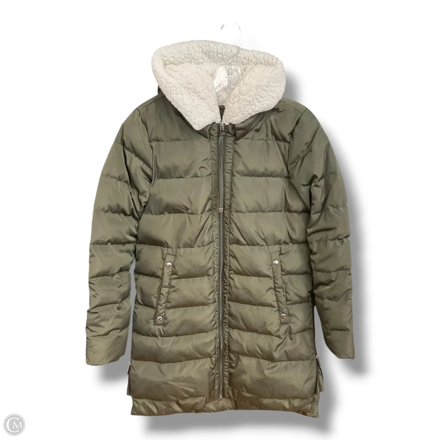 Coat Parka By Sam Edelman In Green, Size: Xs