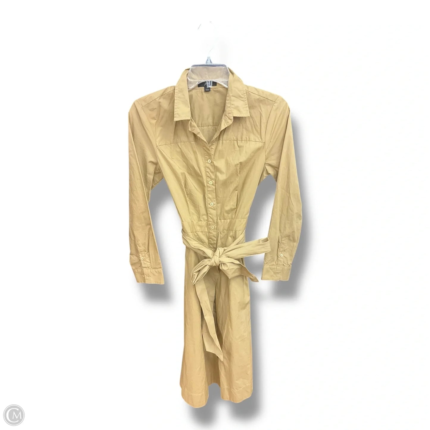 Dress Casual Midi By J. Crew In Tan, Size: S