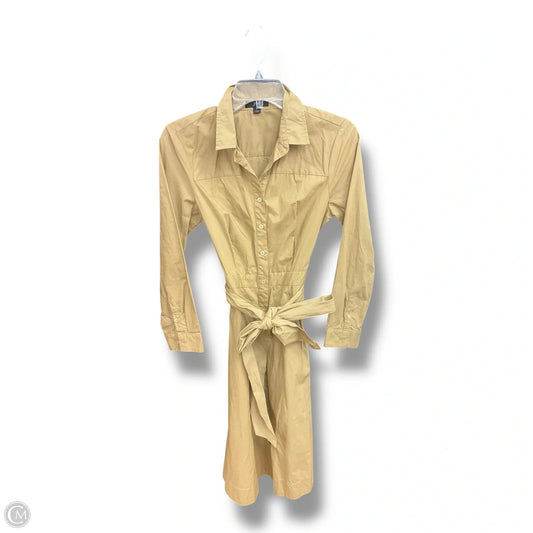 Dress Casual Midi By J. Crew In Tan, Size: S