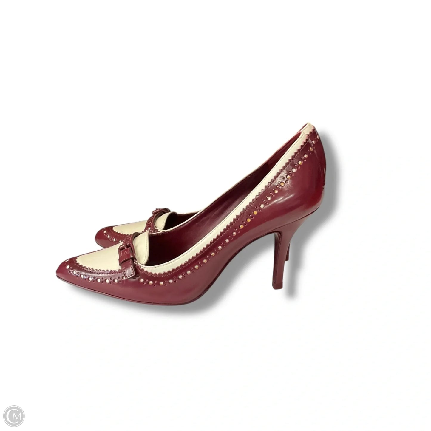 Shoes Designer By Tory Burch In Red & White, Size: 6