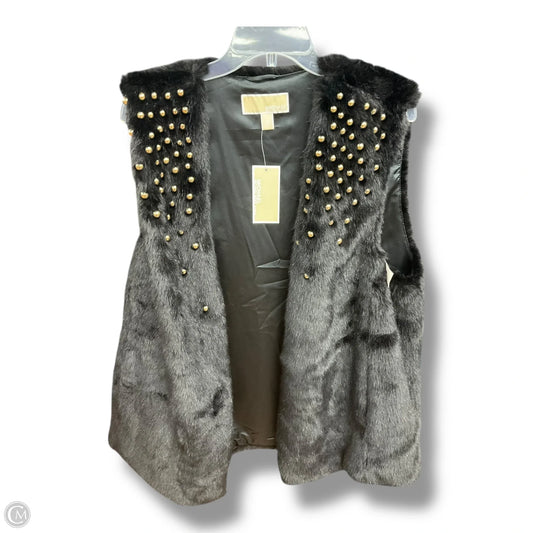 Vest Faux Fur & Sherpa By Michael By Michael Kors In Black, Size: 2x