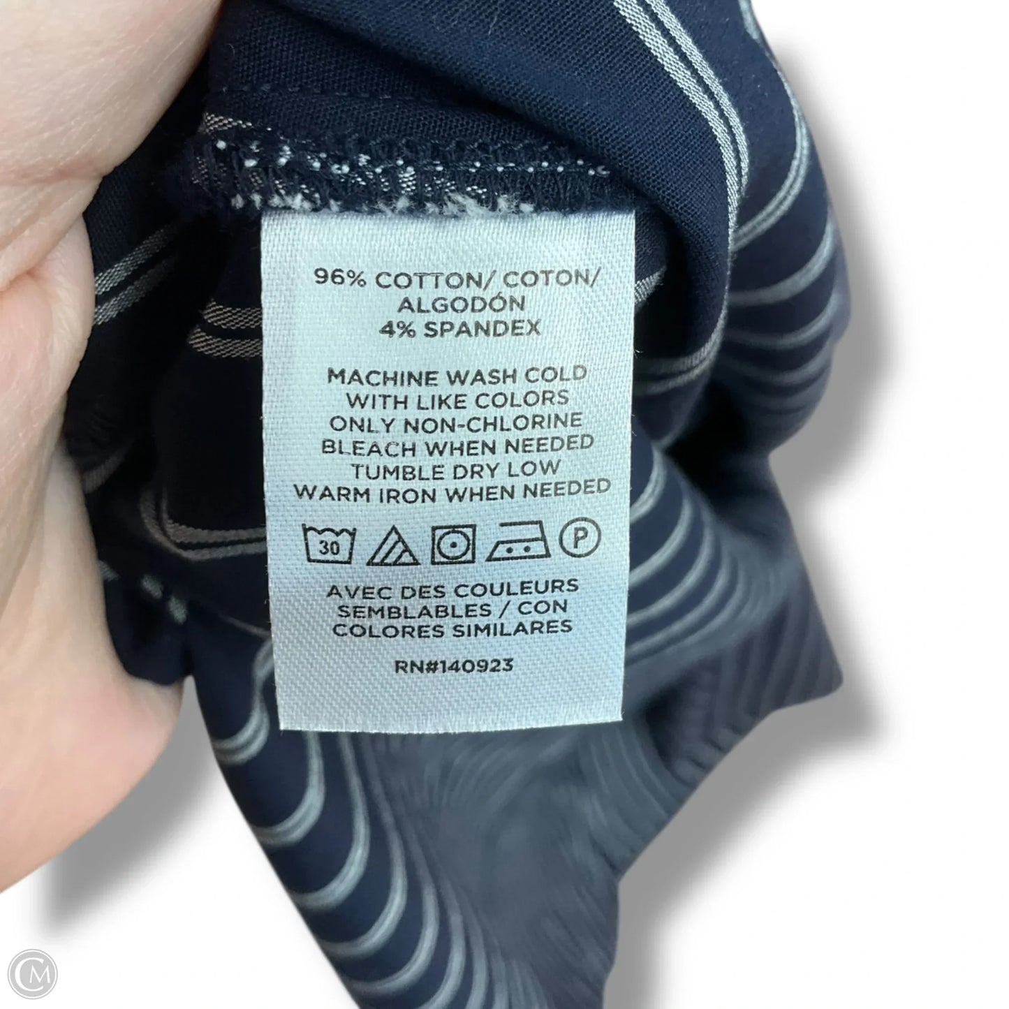 Dress Casual Midi By Loft In Navy, Size: Xs