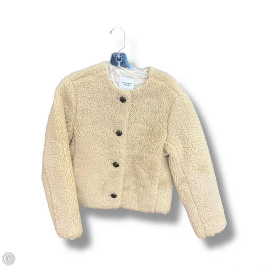 Jacket Faux Fur & Sherpa By Abercrombie And Fitch In Beige, Size: Xs