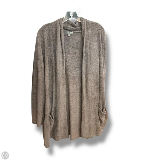Sweater Cardigan By Barefoot Dreams In Grey, Size: 2x