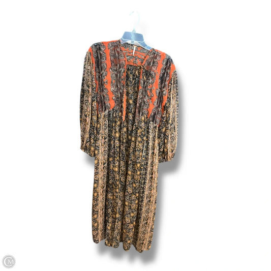 Kimono By Free People In Black & Yellow, Size: S