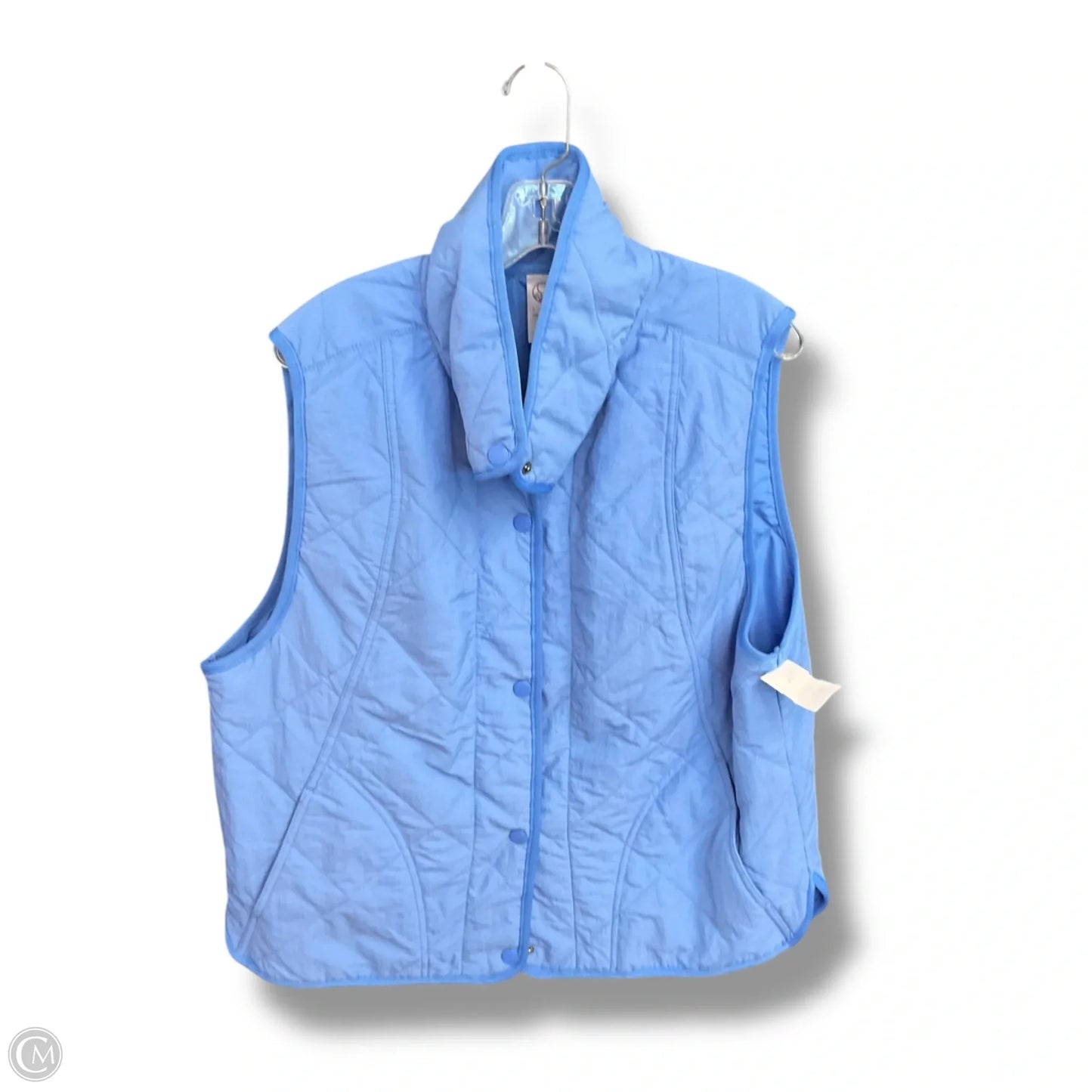 Vest Puffer & Quilted By Te Verde In Blue, Size: L