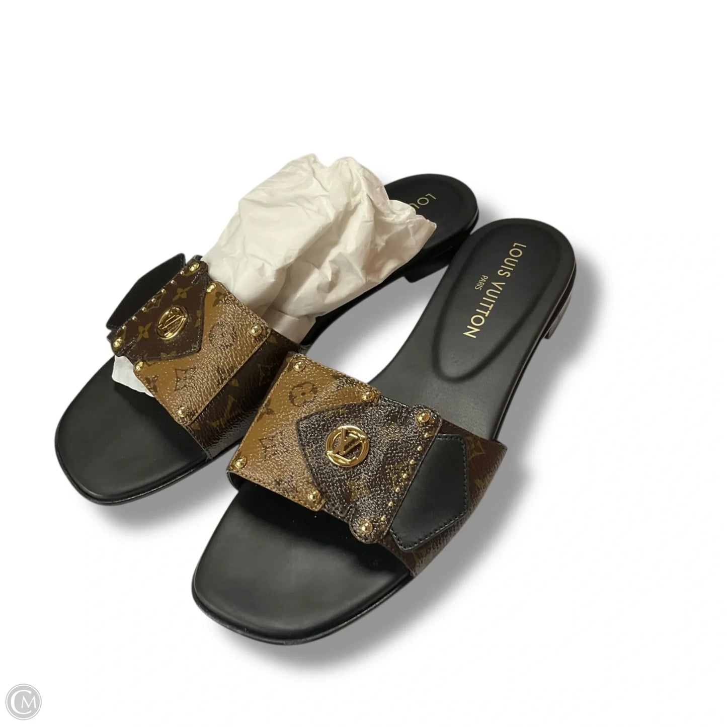 Sandals Luxury Designer By Louis Vuitton In Brown, Size: 10