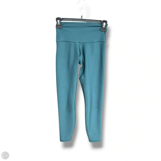Athletic Leggings By Alo In Green, Size: Xs