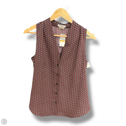 Top Sleeveless By Van Heusen In Multi-colored, Size: S