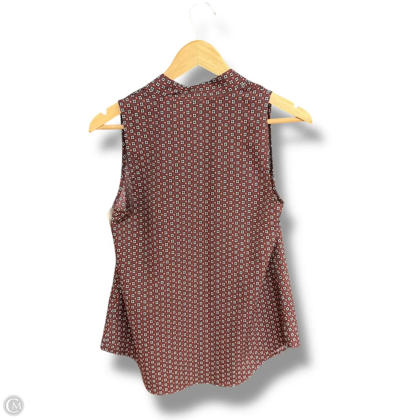 Top Sleeveless By Van Heusen In Multi-colored, Size: S