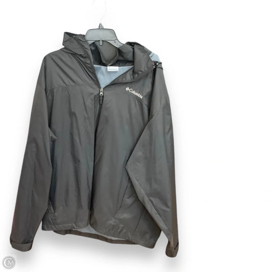 Jacket Windbreaker By Columbia In Black, Size: Xxl