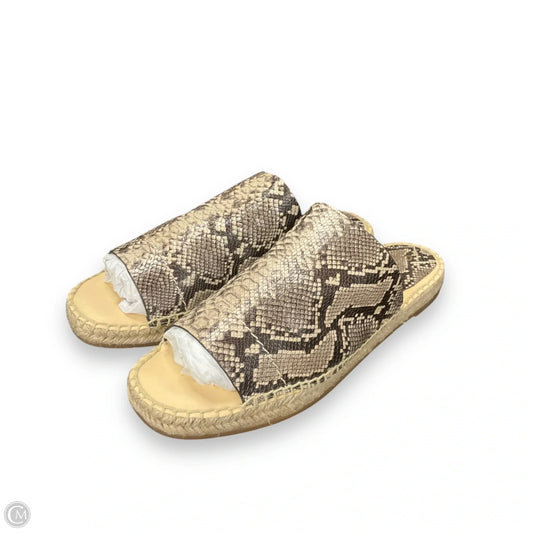 Sandals Flats By Splendid In Animal Print, Size: 9.5