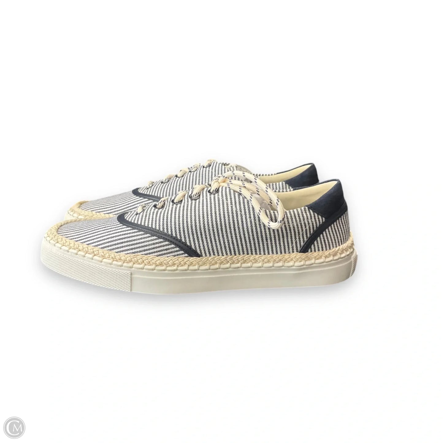 Shoes Designer By Kate Spade In Blue & White, Size: 9