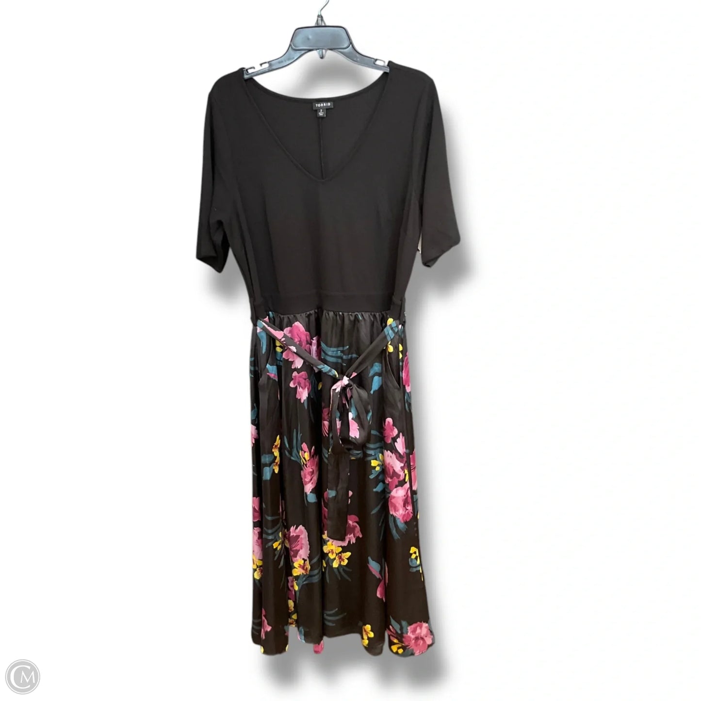 Dress Casual Midi By Torrid In Floral Print, Size: 2x