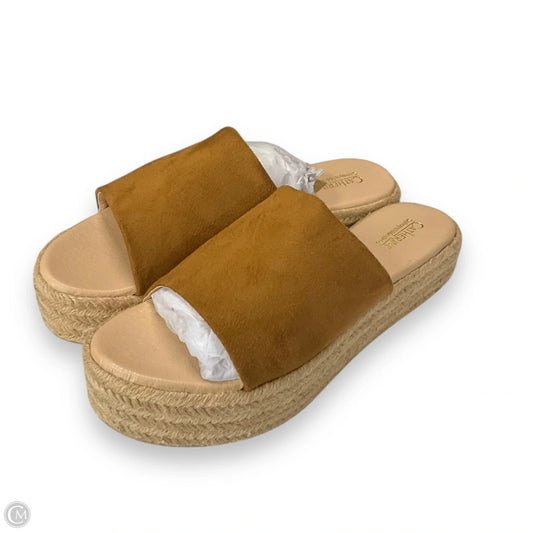 Sandals Flats By Catherine Malandrino In Brown, Size: 10