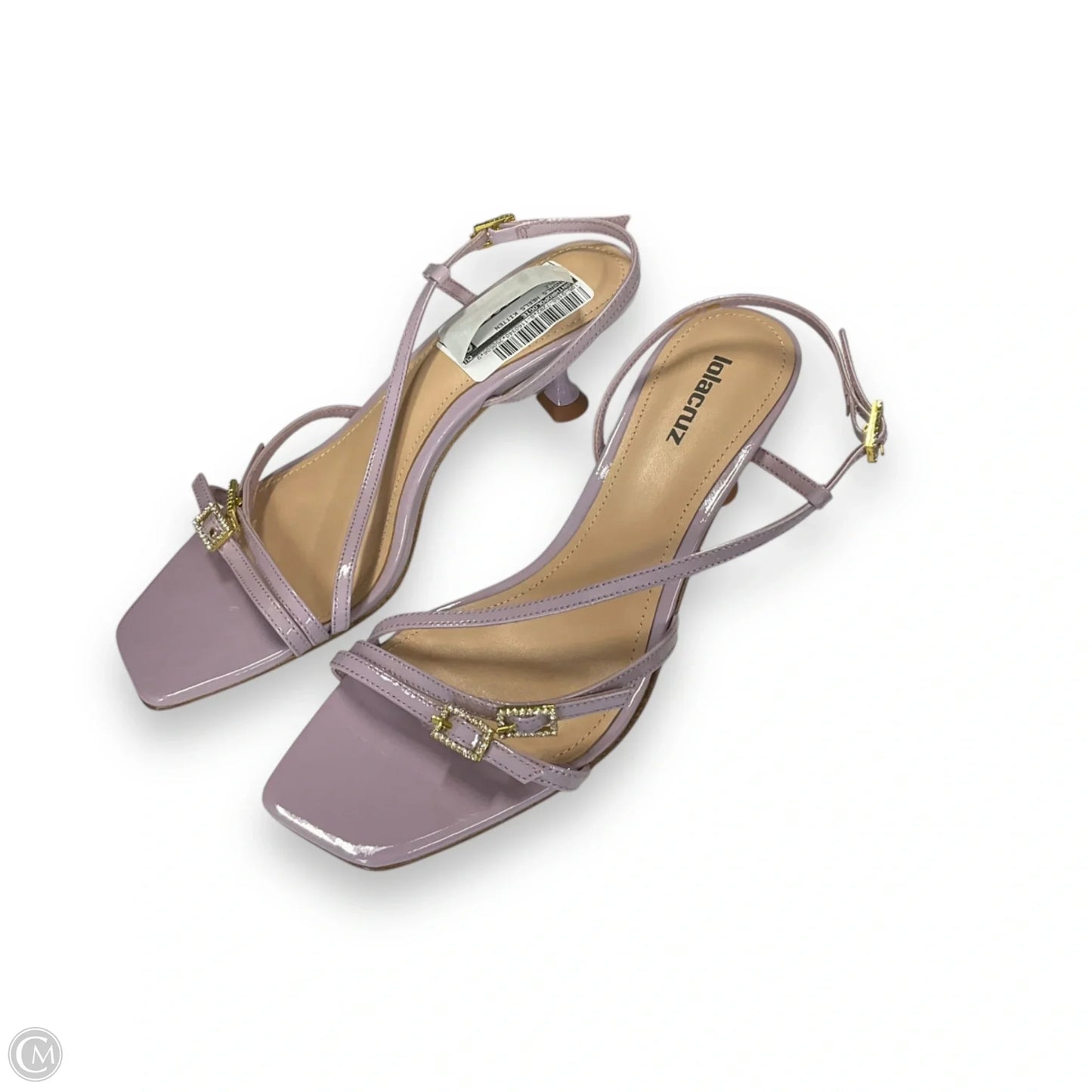 Sandals Heels Kitten By Anthropologie In Purple, Size: 6