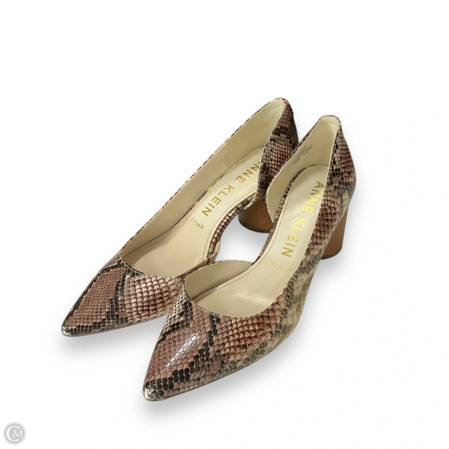 Shoes Heels Block By Anne Klein In Snakeskin Print, Size: 8.5