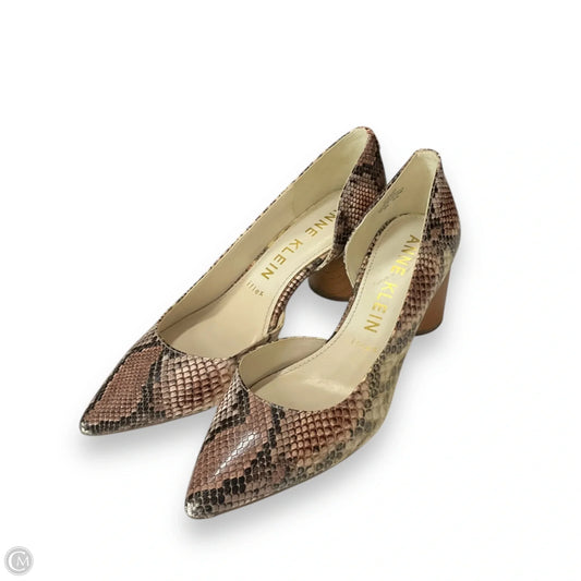 Shoes Heels Block By Anne Klein In Snakeskin Print, Size: 8.5