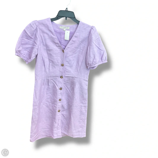 Dress Casual Short By Loft In Purple, Size: Xs