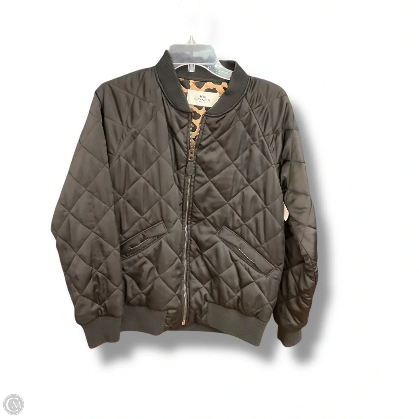Jacket Designer By Coach In Black, Size: M
