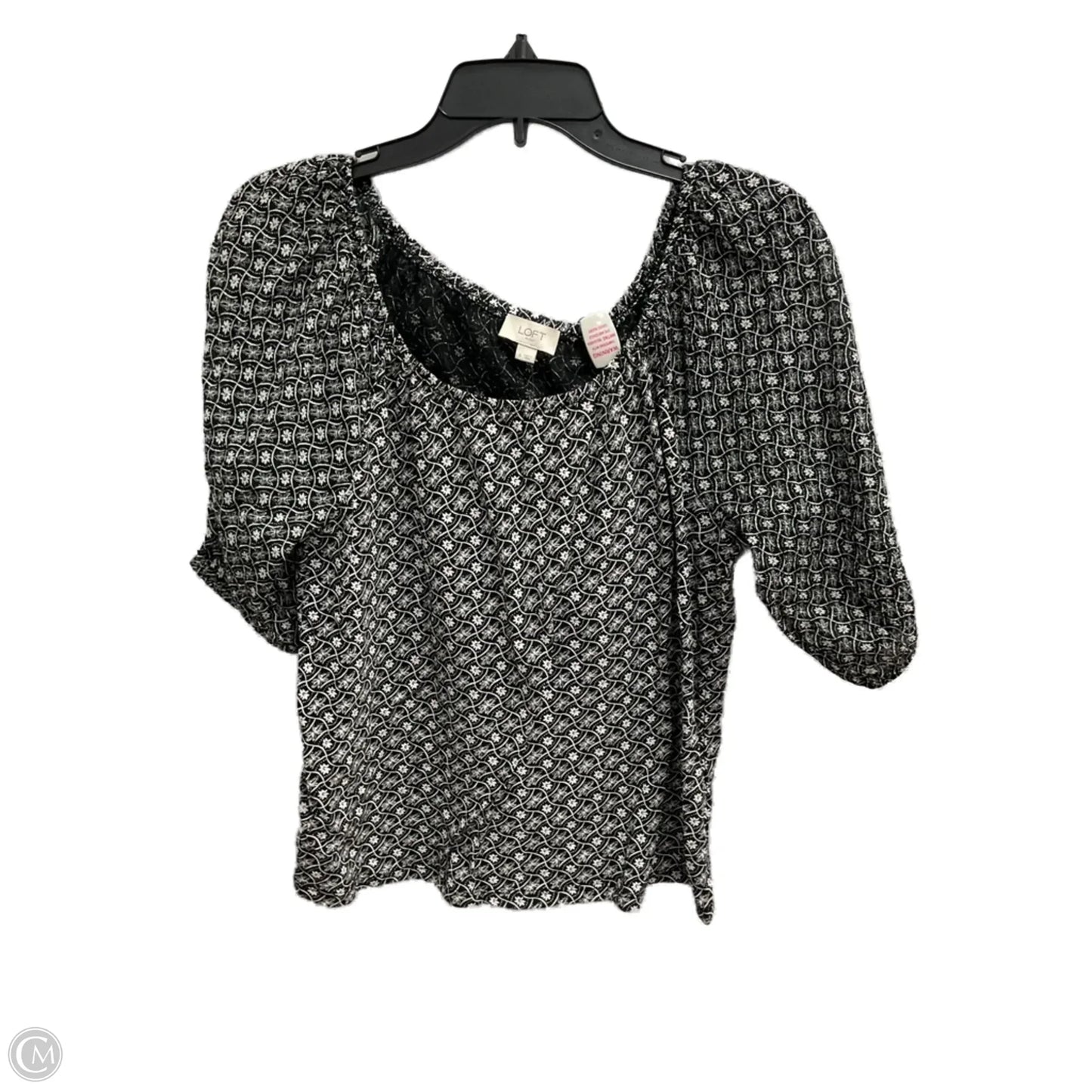 Top Short Sleeve By Loft In Floral Print, Size: S