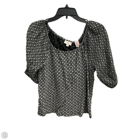 Top Short Sleeve By Loft In Floral Print, Size: S