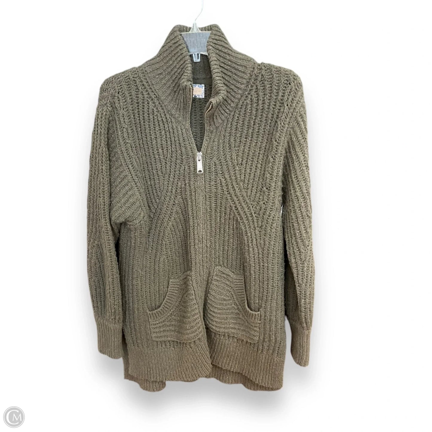 Sweater Cardigan By Pilcro In Green, Size: S