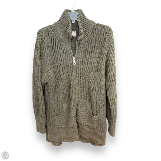 Sweater Cardigan By Pilcro In Green, Size: S