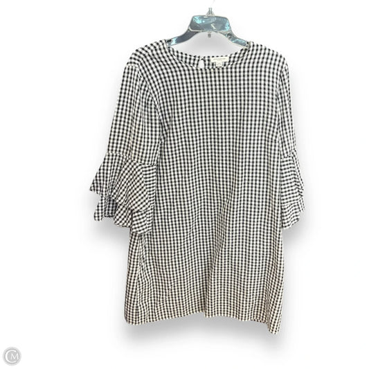 Dress Casual Short By Beachlunchlounge In Plaid Pattern, Size: L