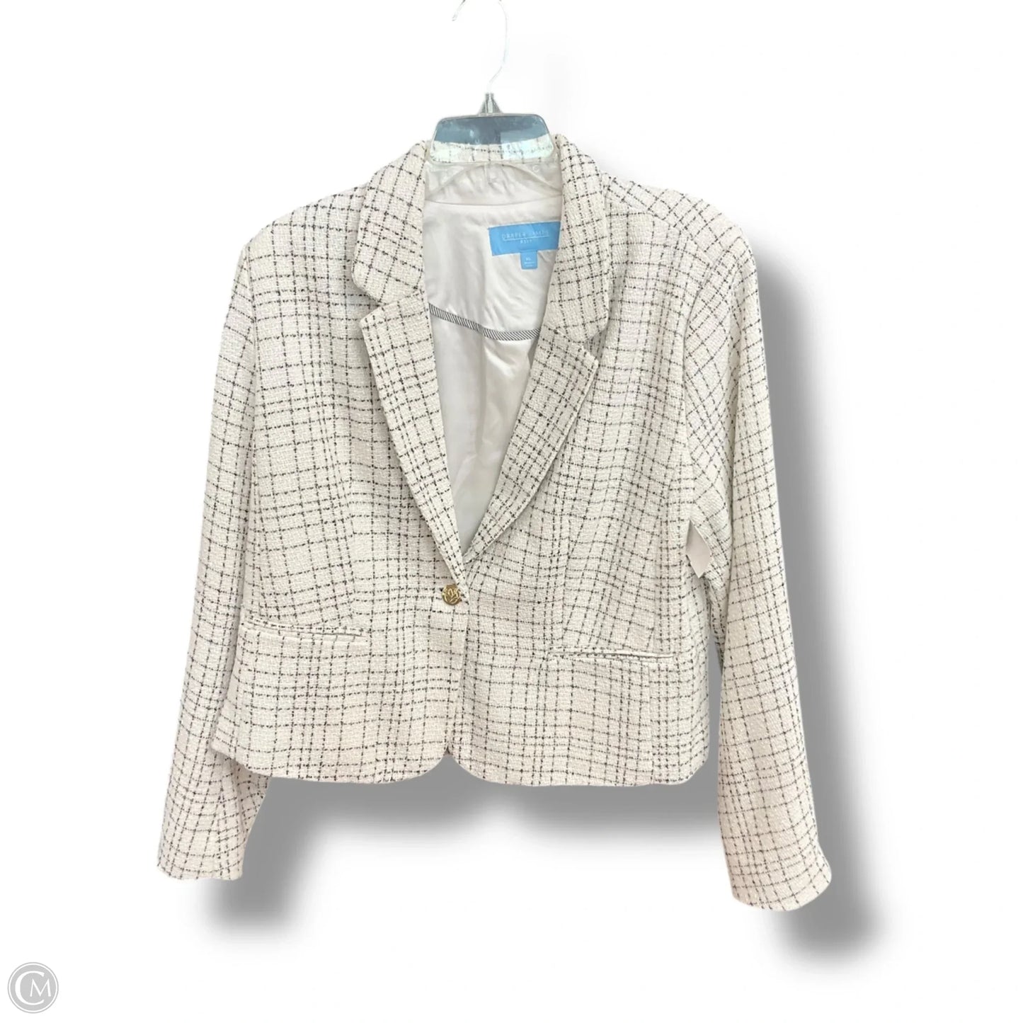 Blazer By Draper James In Plaid Pattern, Size: Xl